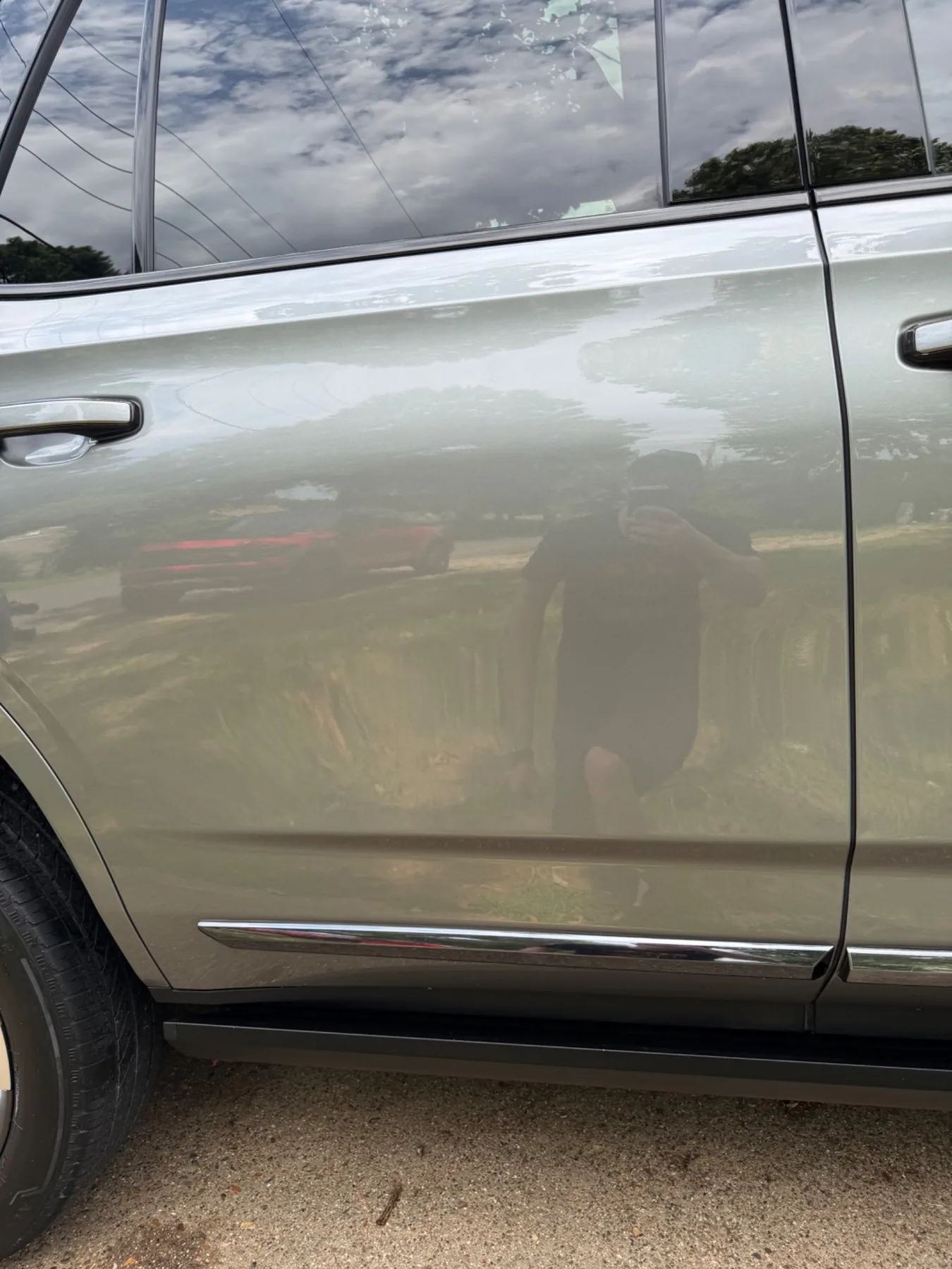 Gloss and clarity on a coated Denali door